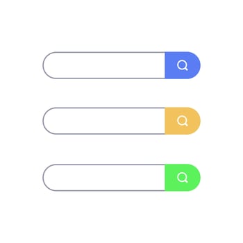 Flat illustration colorfull search box vector