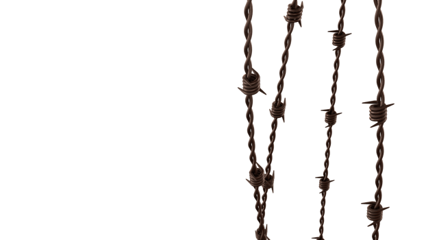 The rusty barbed wire image 3d rendering. png