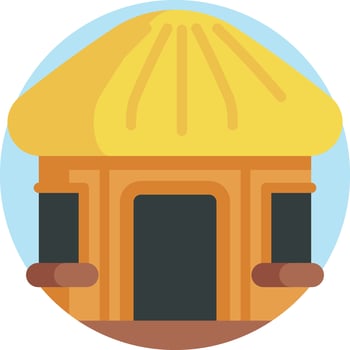 hut illustration design vector