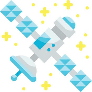 satellite illustration design vector