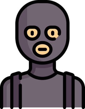thief illustration design vector
