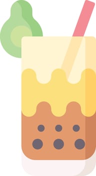 bubble tea illustration design vector