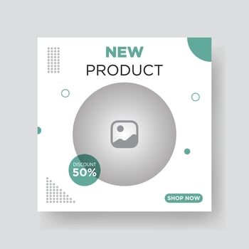 Fashion sale social media post template vector