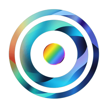 Multicolor round icon png