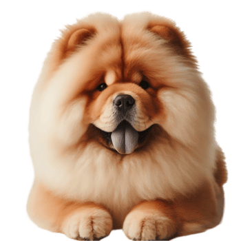 Chow chow dog isolated from background png