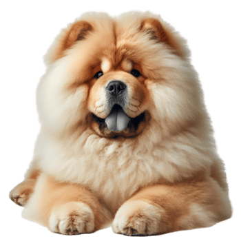 Chow chow dog isolated from background png