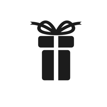 gift box icon solid, package birthday, surprise box png