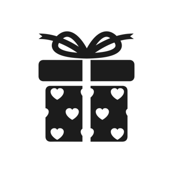 gift box icon solid, package birthday, surprise box png
