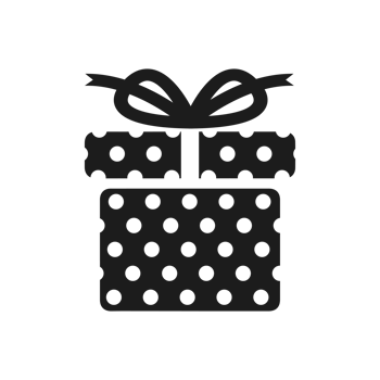 gift box icon solid, package birthday, surprise box png