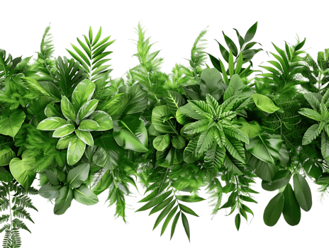 Green Tropical Leaves Seamless Pattern Illustration png
