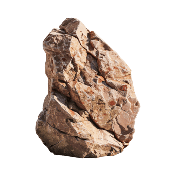 Big Rock Mountain Piece on Transparent Background png