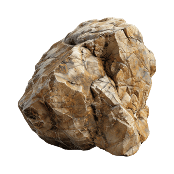 Big Rock Mountain Piece on Transparent Background png