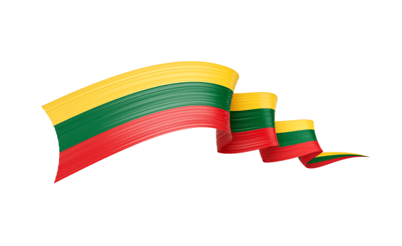 3d Flag Of Lithuania 3d Shiny Waving Twisted Ribbon Flag 3d Illustration png