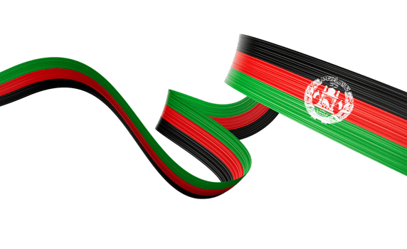 3d Flag Of Afghanistan 3d Wavy Shiny Afghanistan Ribbon 3d Illustration png