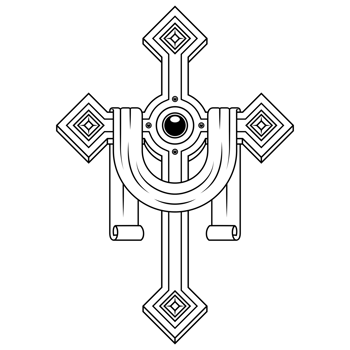 Christian cross with ribbon, symbol of Catholic religion, Christian cross with diamonds and ribbon png