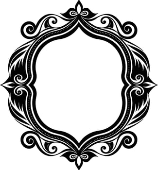 Vintage ornament frame, decorative border frames, retro style isolated icons design illustration vector