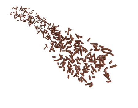 Chocolate Sprinkles For Cakes Or Meises Coming In The Air 3D Illustration png