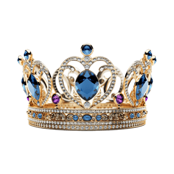 Luxury Crown on Transparent Background png