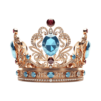 Luxury Crown on Transparent Background png