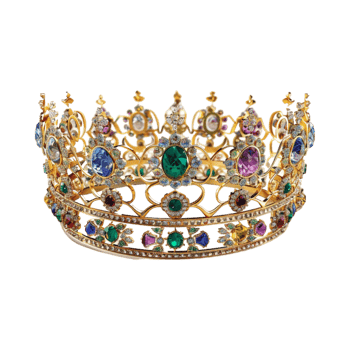 Luxury Crown on Transparent Background png