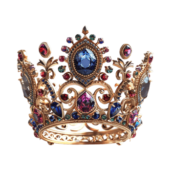 Luxury Crown on Transparent Background png