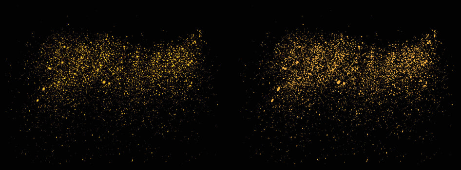 Golden dot glowing effect gold glitter texture vector