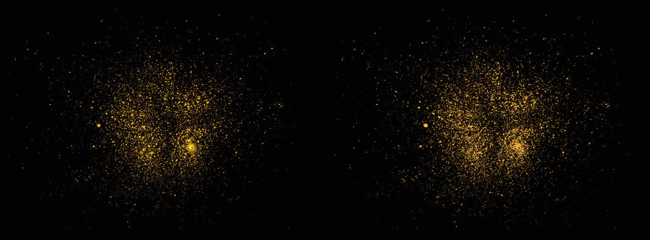 Stardust confetti gold glitter celebratory illustration vector