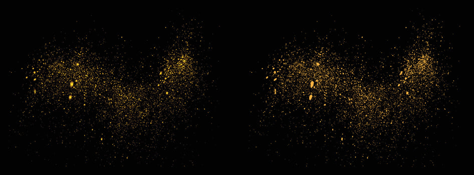 Abstract confetti luxury gold glitter element vector