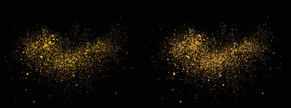 Gold glitter starburst celebratory festive golden background vector