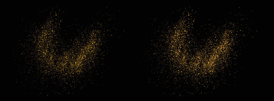Luxury gold glitter celebratory festive confetti background vector