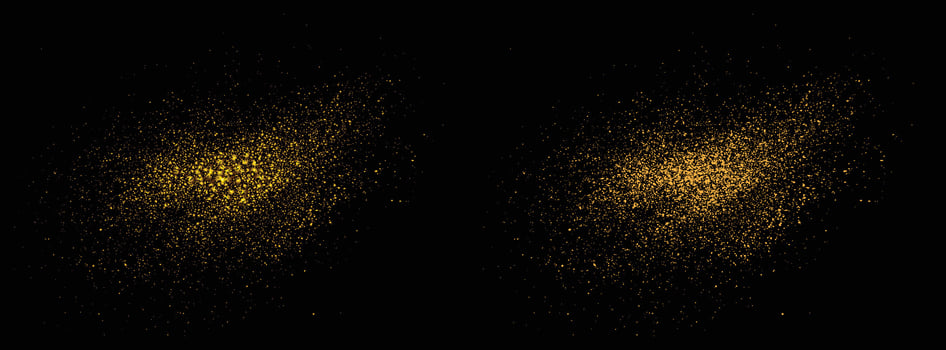 Confetti luxury gold glitter and golden color splatter vector