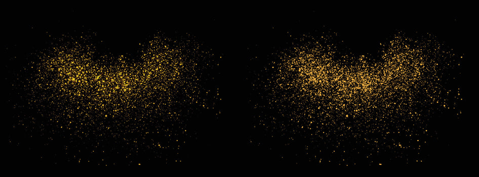 Confetti gold glitter texture stardust luxury golden color background vector