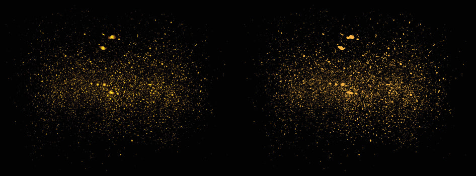 Glitter gold luxury stardust background vector