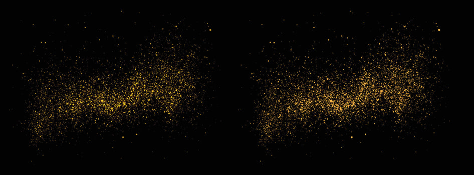 Sparkle luxury gold glitter glowing background vector