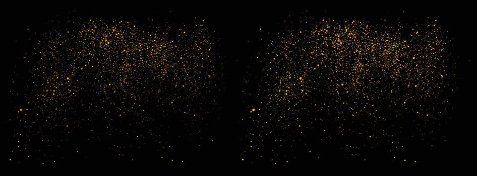 Luxury gold glitter background bokeh splatter texture illustration vector