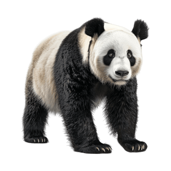 Bear Standing Winter on Transparent Background png