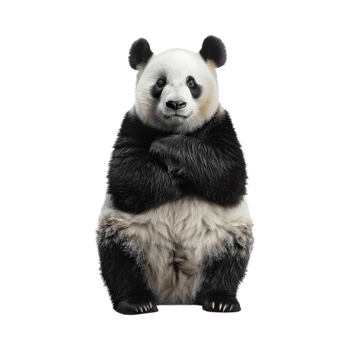 Bear Standing Winter on Transparent Background png