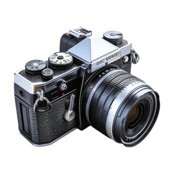 DSLR Camera on Transparent Background png