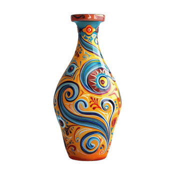 Crafted Water Bottle on Transparent Background png