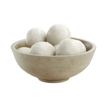 Bread Dough in a Bowl on Transparent Background png