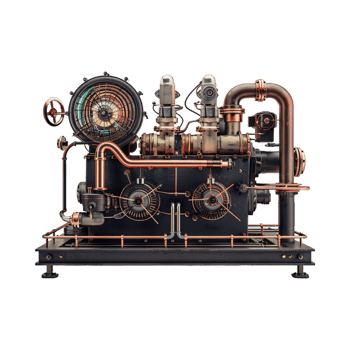 Water Pumping Machine on Transparent Background png