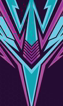 Racing style geometric abstract background. Sublimation printing jersey fabric template vector