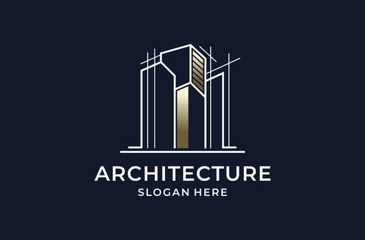 architecture logo mark premium vector