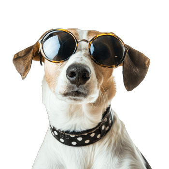 Cute dog and puppies png
