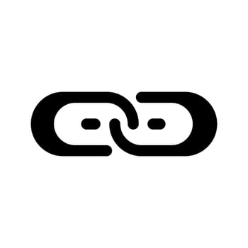Broken Link Icon Symbol Design Illustration vector