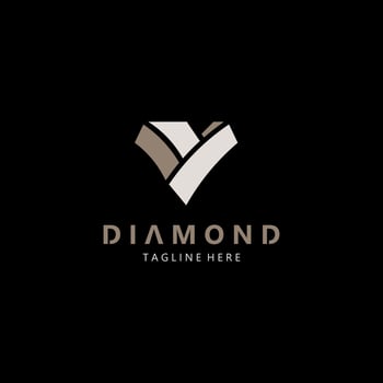 Jewelry Logo Template Design, diamond shop, accessories fashion Design, simple icon vector