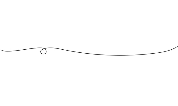 One continuous line decoration. Illustration vector