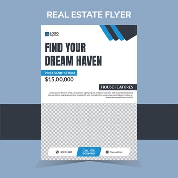Modern and new Real estate flyer vector