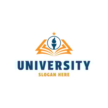 university academy company logo design concept idea vector