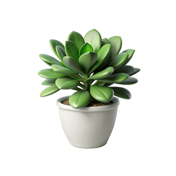 succulent plant in a pot on a white background png